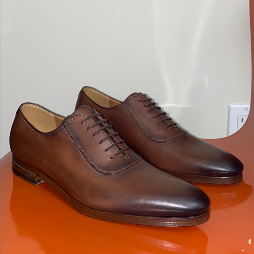 Gucci Vintage-Inspired Shaded Leather Oxfords